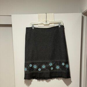 Ladies Wool Blend A-Line Skirt